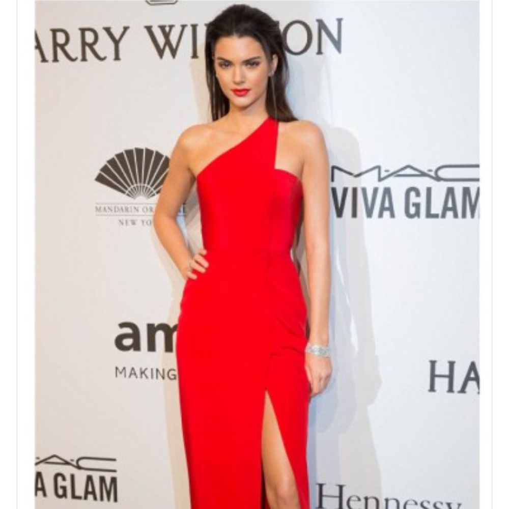 Celebrity Floor Length Silk Dress